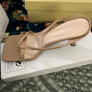 Nude Strappy Sandal Size 41/10